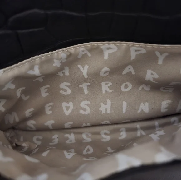 Aimee Kestenberg Leather Fifth Avenue Bag/Color: Black Croco - Picture 12 of 16